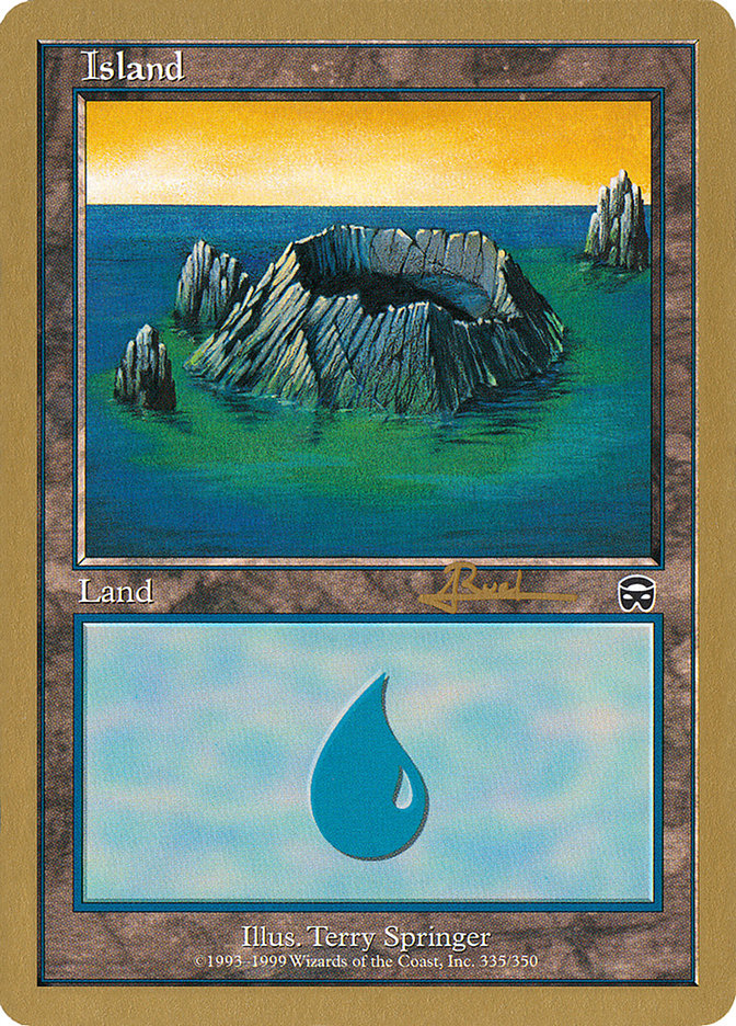 Island (335) (Antoine Ruel) [World Championship Decks 2001] | Play N Trade Winnipeg