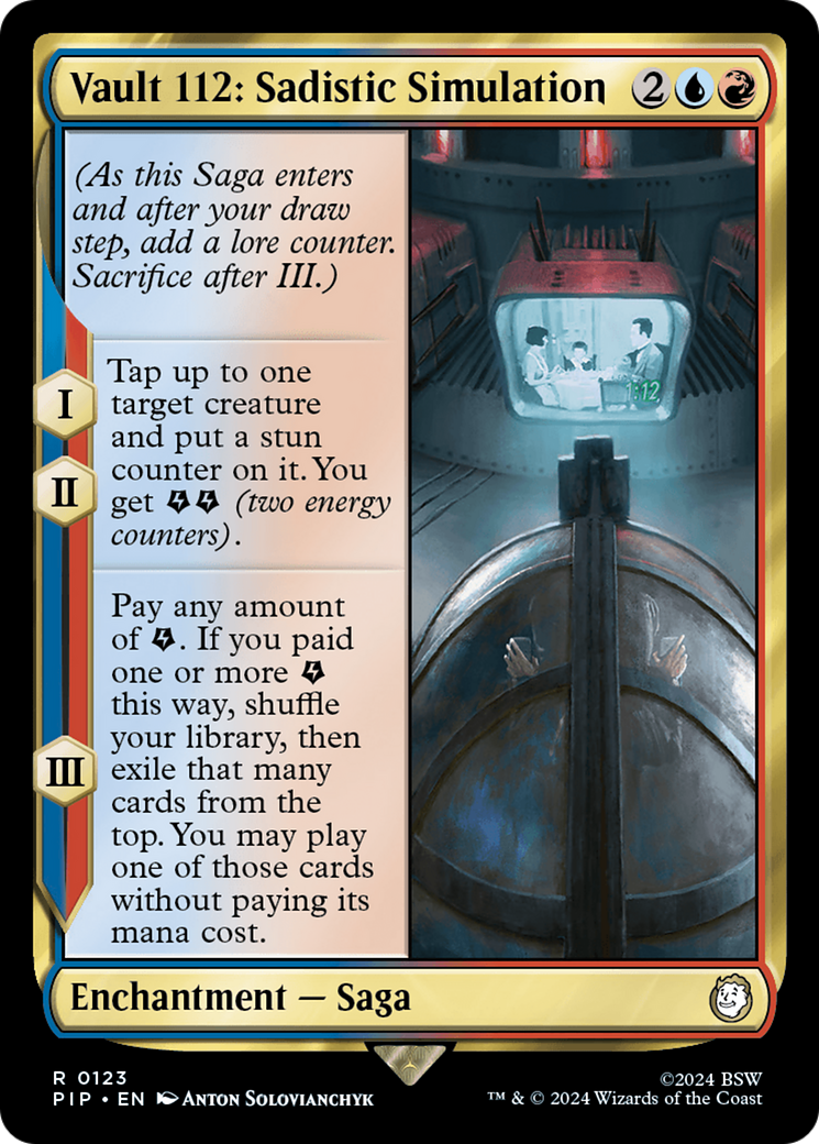 Vault 112: Sadistic Simulation (Surge Foil) [Fallout] | Play N Trade Winnipeg