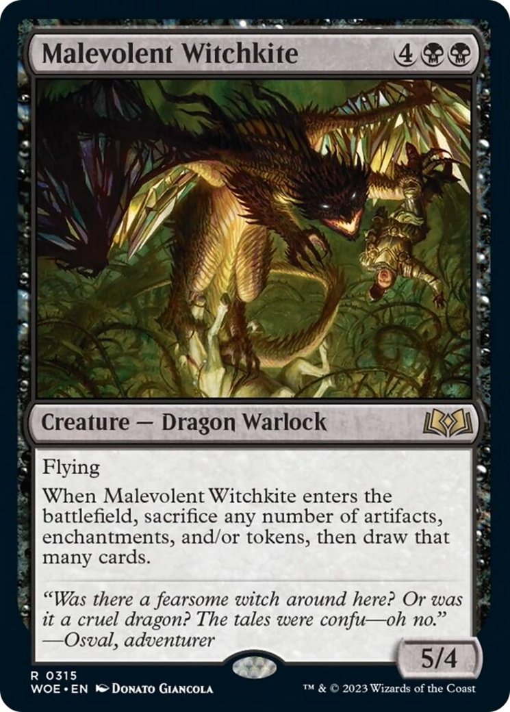 Malevolent Witchkite [Wilds of Eldraine] | Play N Trade Winnipeg