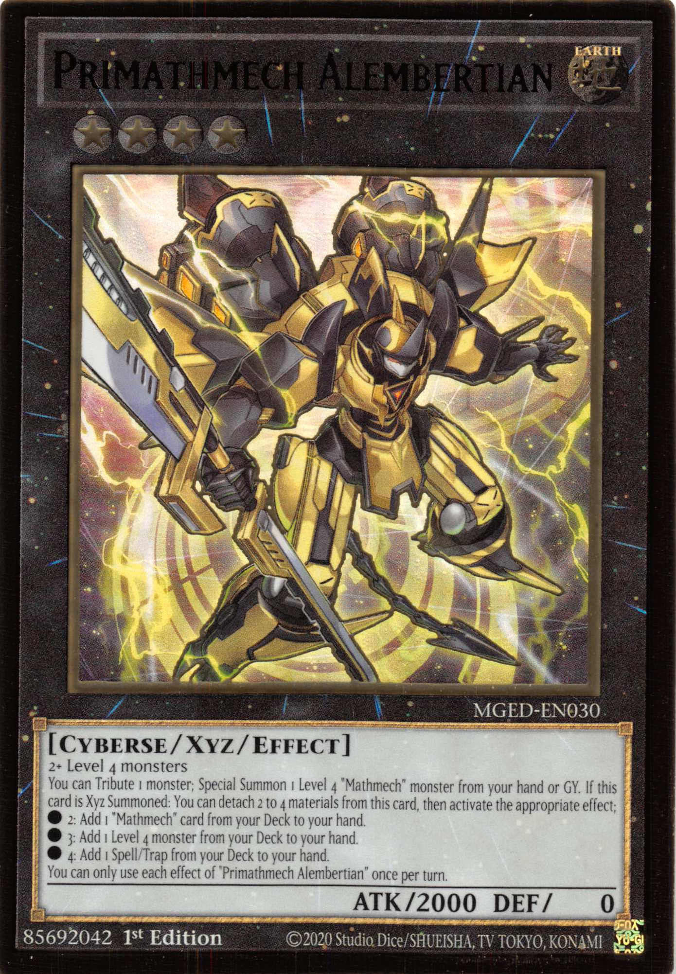 Primathmech Alembertian [MGED-EN030] Gold Rare | Play N Trade Winnipeg