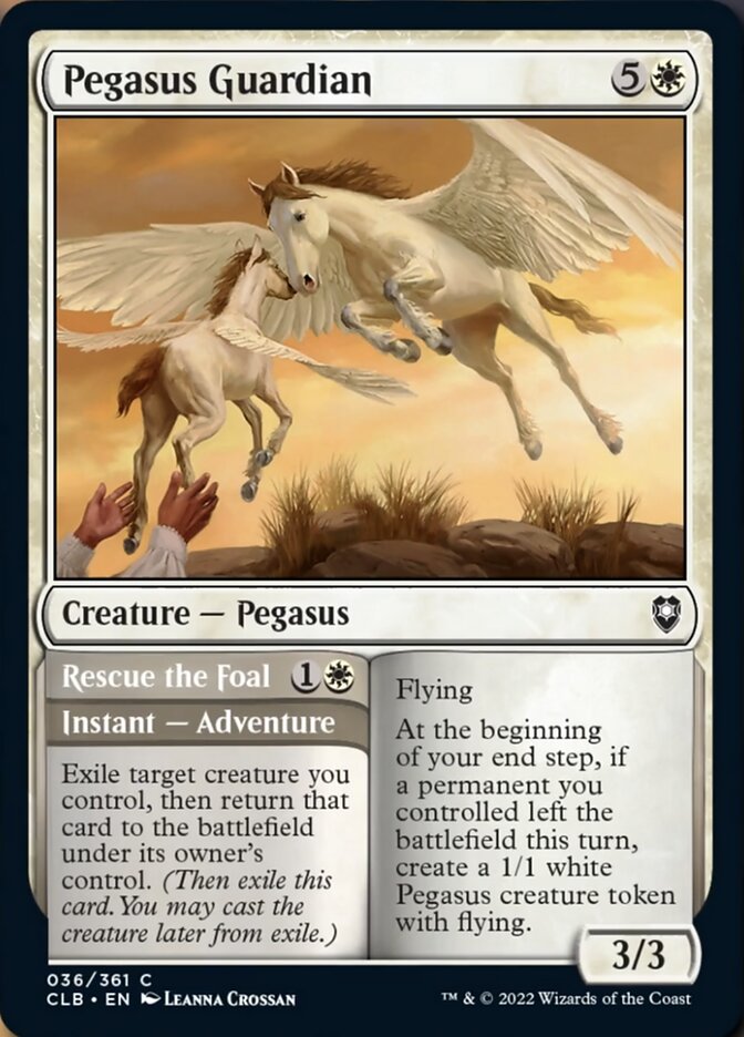 Pegasus Guardian // Rescue the Foal [Commander Legends: Battle for Baldur's Gate] | Play N Trade Winnipeg