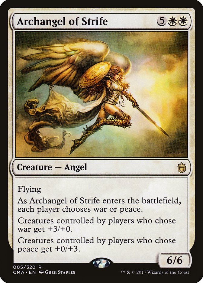 Archangel of Strife [Commander Anthology] | Play N Trade Winnipeg