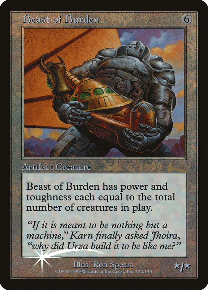 Beast of Burden [Urza's Legacy Promos] | Play N Trade Winnipeg