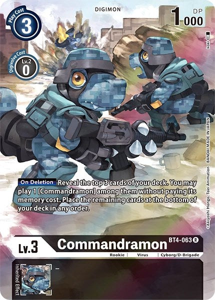 Commandramon [BT4-063] (Alternate Art) [Dimensional Phase] | Play N Trade Winnipeg