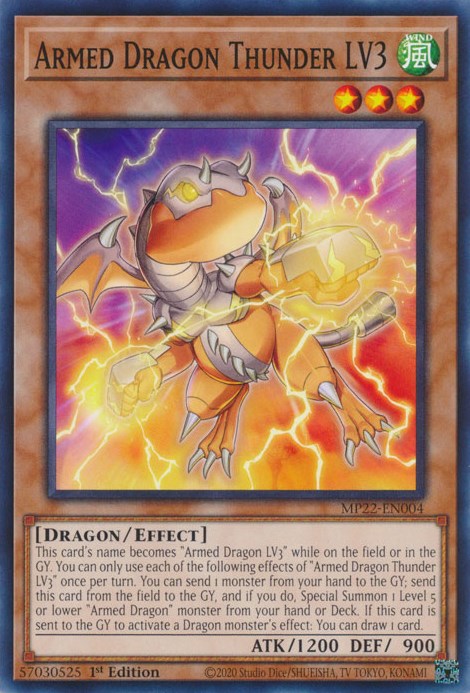 Armed Dragon Thunder LV3 [MP22-EN004] Common | Play N Trade Winnipeg