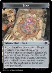 Map // Dinosaur (0009) Double-Sided Token [The Lost Caverns of Ixalan Tokens] | Play N Trade Winnipeg