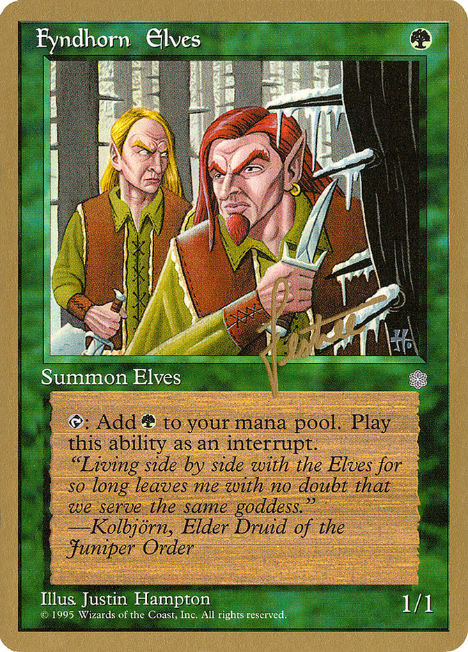 Fyndhorn Elves (Bertrand Lestree) [Pro Tour Collector Set] | Play N Trade Winnipeg