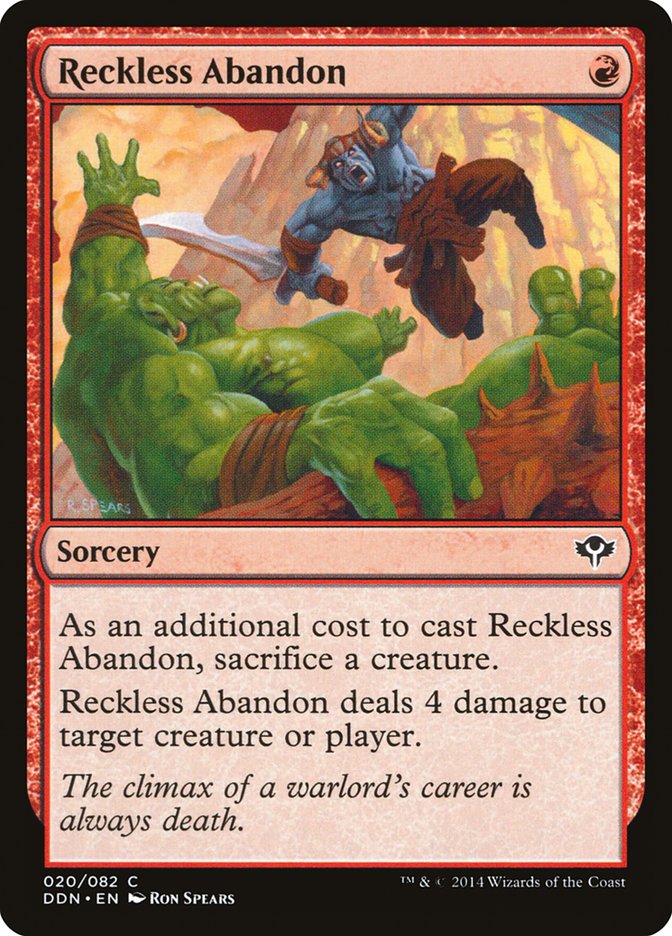 Reckless Abandon [Duel Decks: Speed vs. Cunning] | Play N Trade Winnipeg