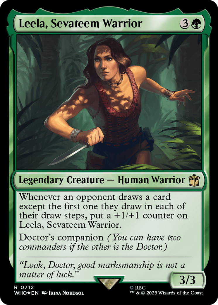 Leela, Sevateem Warrior (Surge Foil) [Doctor Who] | Play N Trade Winnipeg