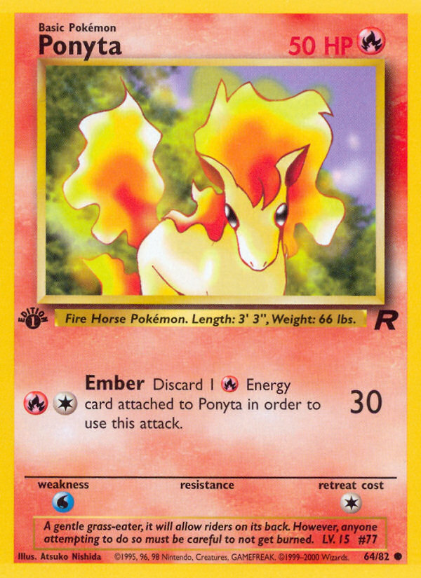 Ponyta (64/82) [Team Rocket 1st Edition] | Play N Trade Winnipeg