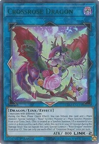 Crossrose Dragon (Green) [LDS2-EN114] Ultra Rare | Play N Trade Winnipeg