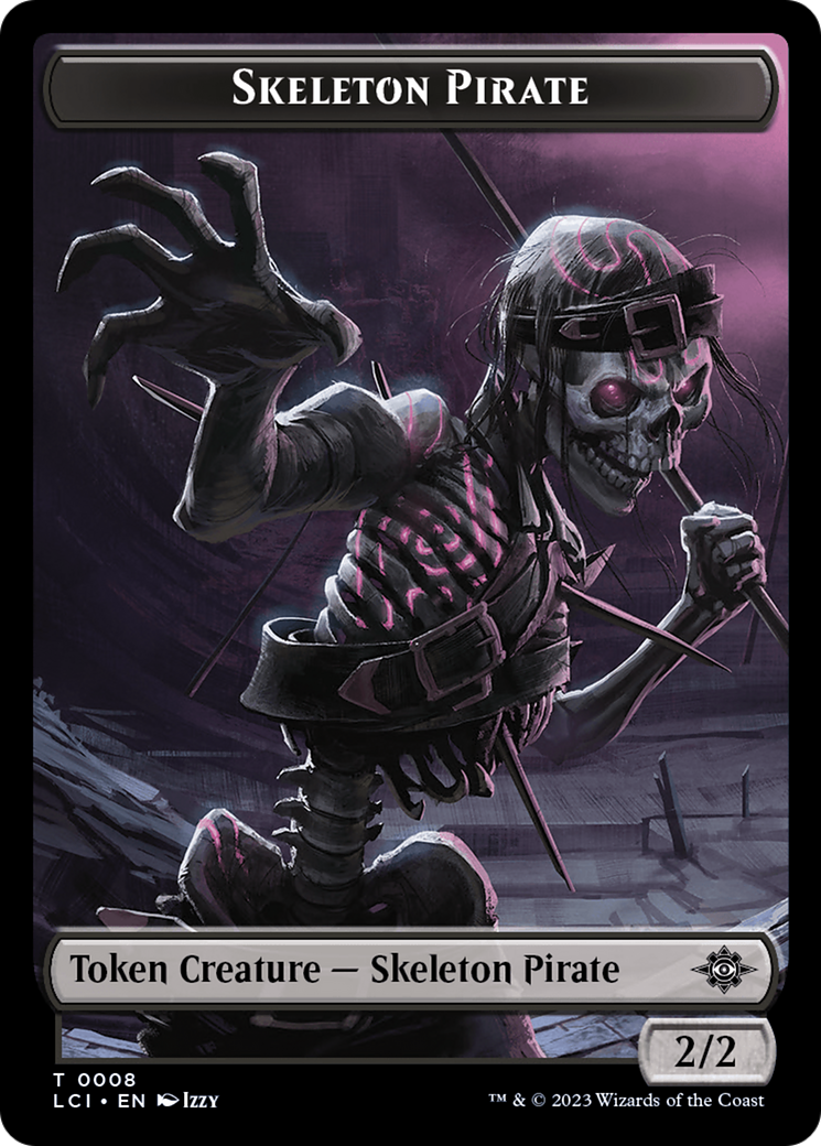 Gnome // Skeleton Pirate Double-Sided Token [The Lost Caverns of Ixalan Tokens] | Play N Trade Winnipeg
