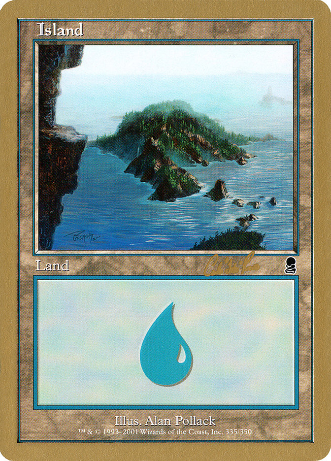 Island (cr335) (Carlos Romao) [World Championship Decks 2002] | Play N Trade Winnipeg