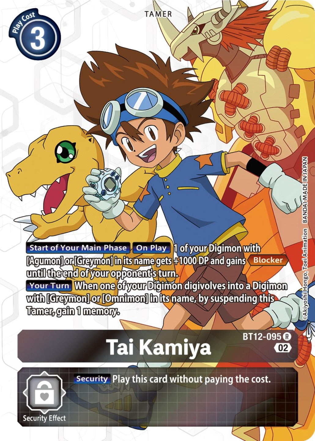 Tai Kamiya [BT12-095] (Alternate Art) [Across Time] | Play N Trade Winnipeg