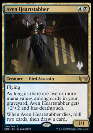 Aven Heartstabber (Promo Pack) [Streets of New Capenna Promos] | Play N Trade Winnipeg