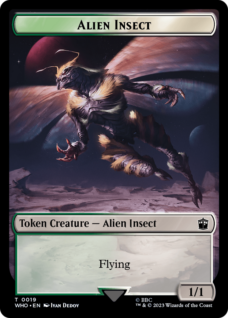 Alien Insect Token [Doctor Who Tokens] | Play N Trade Winnipeg