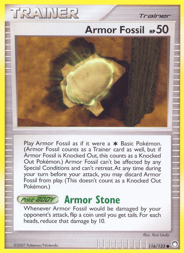Armor Fossil (116/123) [Diamond & Pearl: Mysterious Treasures] | Play N Trade Winnipeg
