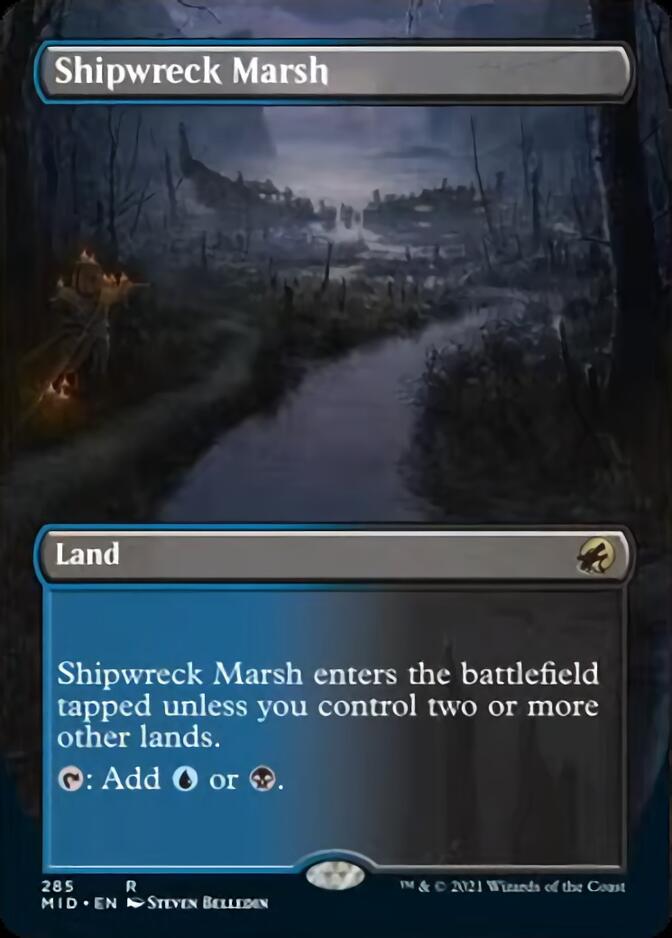 Shipwreck Marsh (Borderless) [Innistrad: Midnight Hunt] | Play N Trade Winnipeg