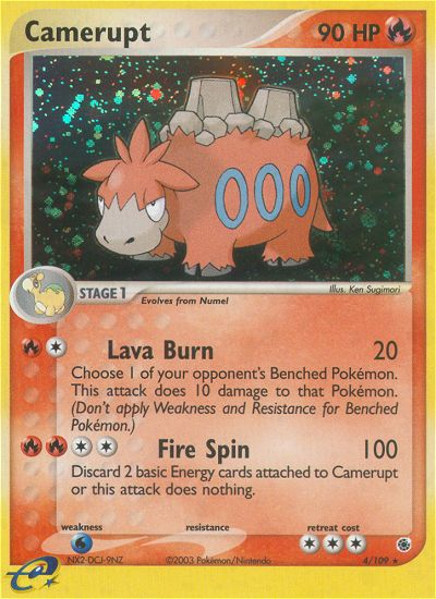 Camerupt (4/109) [EX: Ruby & Sapphire] | Play N Trade Winnipeg