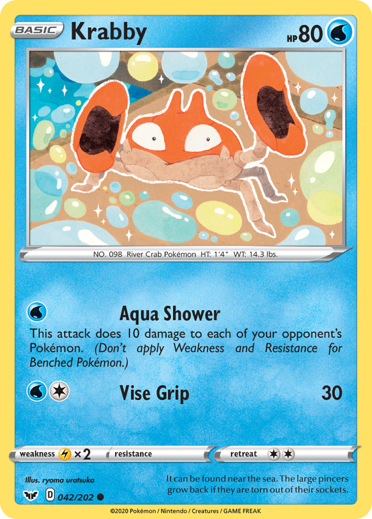 Krabby (042/202) [Sword & Shield: Base Set] | Play N Trade Winnipeg