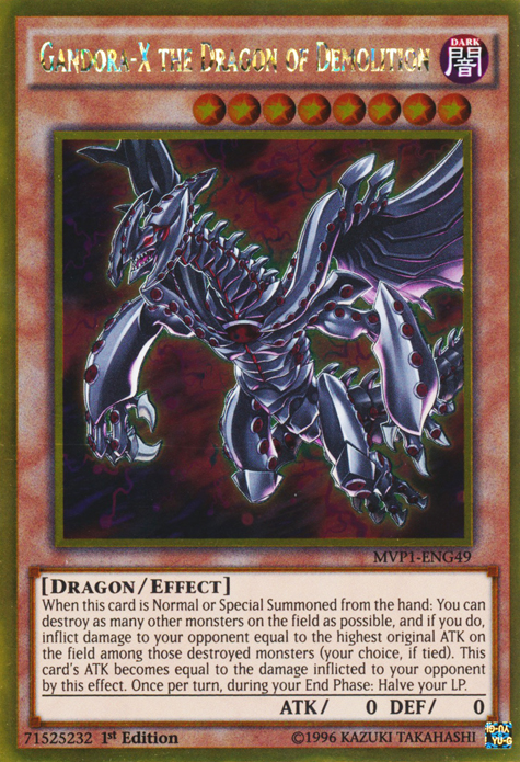 Gandora-X the Dragon of Demolition [MVP1-ENG49] Gold Rare | Play N Trade Winnipeg