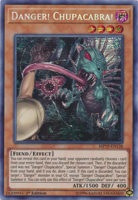 Danger! Chupacabra! [MP19-EN138] Prismatic Secret Rare | Play N Trade Winnipeg