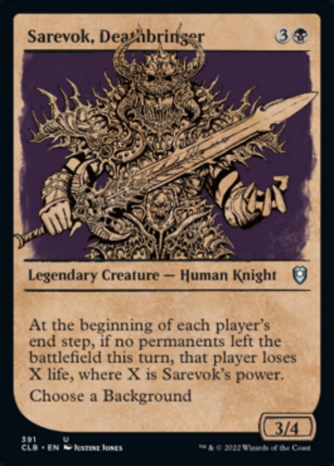 Sarevok, Deathbringer (Showcase) [Commander Legends: Battle for Baldur's Gate] | Play N Trade Winnipeg