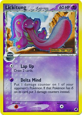 Lickitung (19/101) (Delta Species) (Stamped) [EX: Dragon Frontiers] | Play N Trade Winnipeg