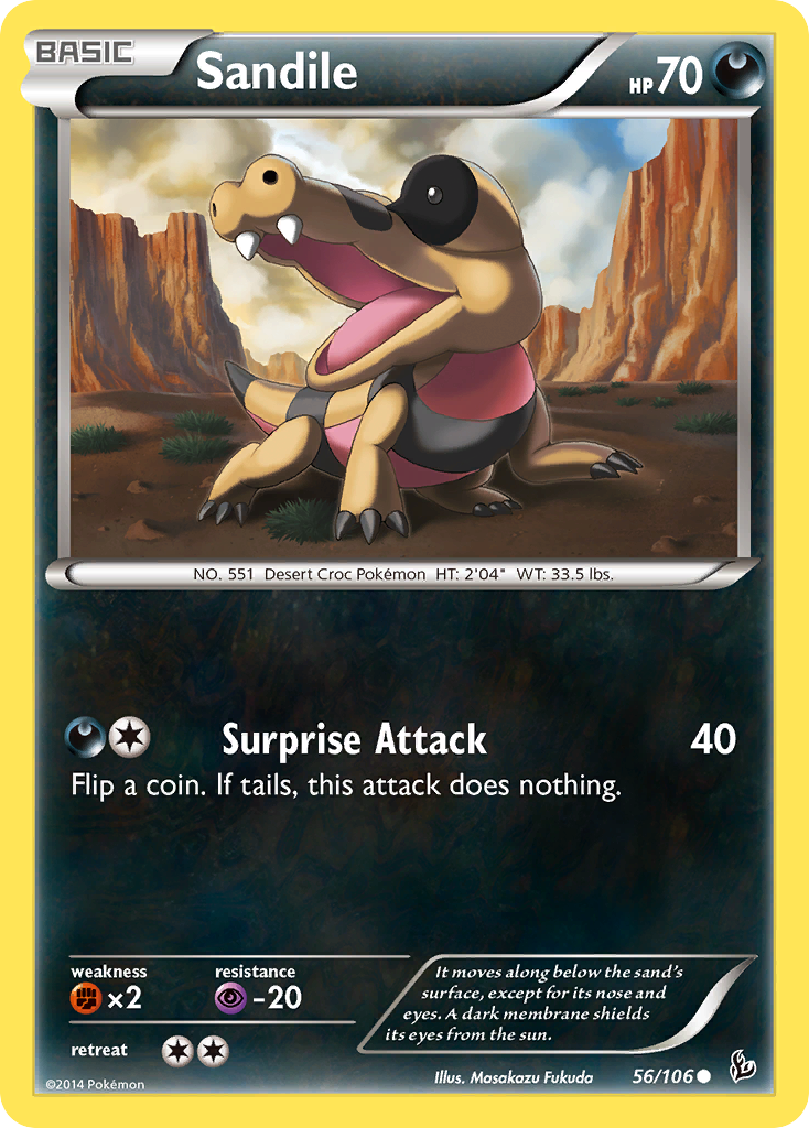 Sandile (56/106) [XY: Flashfire] | Play N Trade Winnipeg