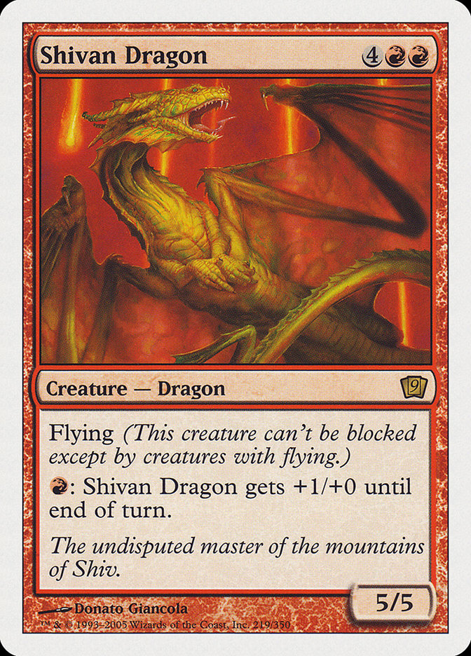 Shivan Dragon [Ninth Edition] | Play N Trade Winnipeg