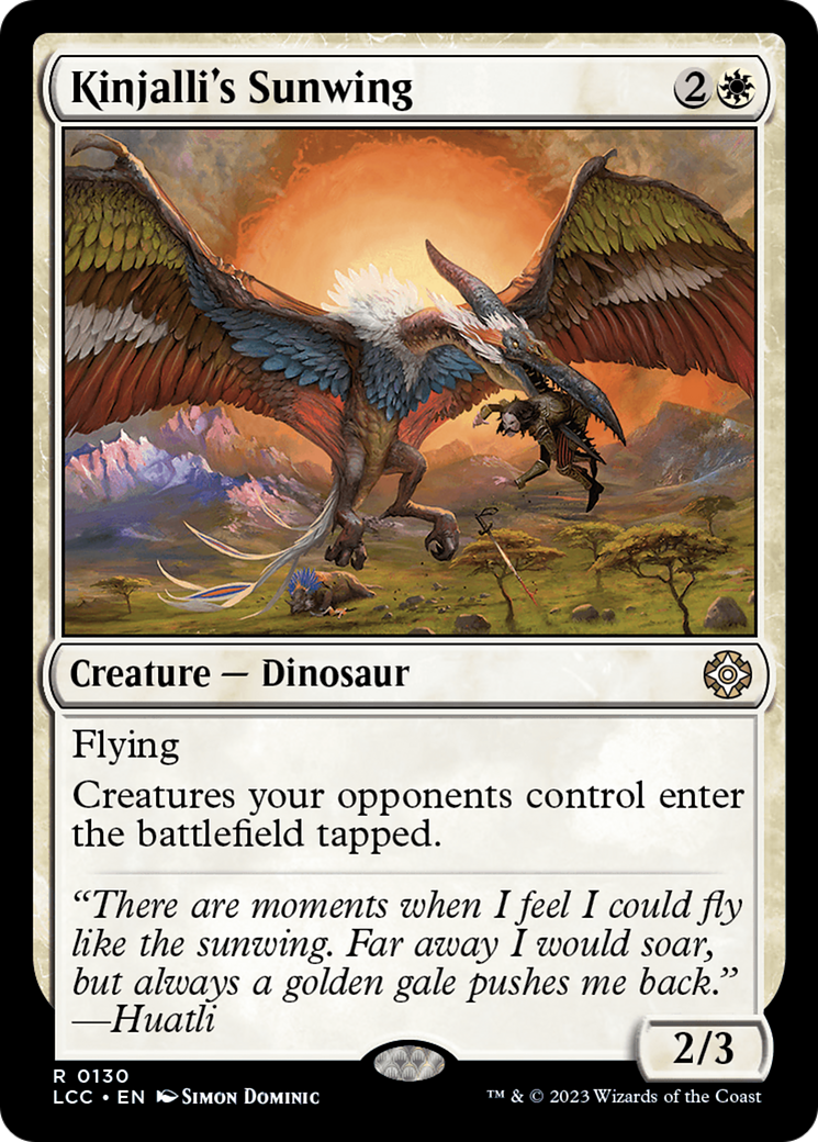 Kinjalli's Sunwing [The Lost Caverns of Ixalan Commander] | Play N Trade Winnipeg