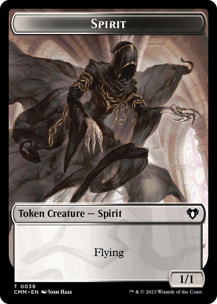 Spirit Token (39) [Commander Masters Tokens] | Play N Trade Winnipeg