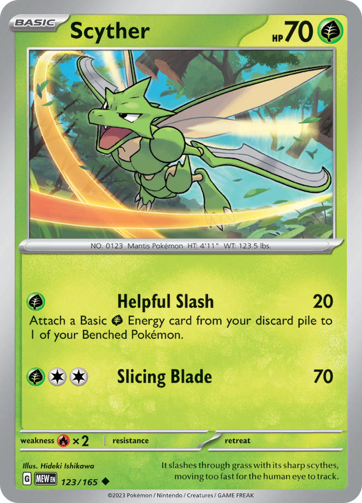 Scyther (123/165) [Scarlet & Violet: 151] | Play N Trade Winnipeg