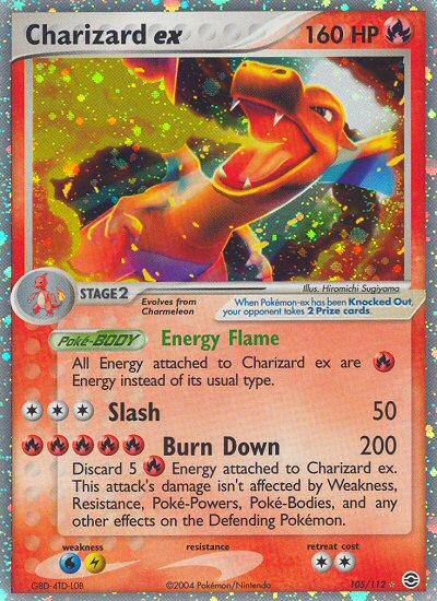 Charizard ex (105/112) [EX: FireRed & LeafGreen] | Play N Trade Winnipeg