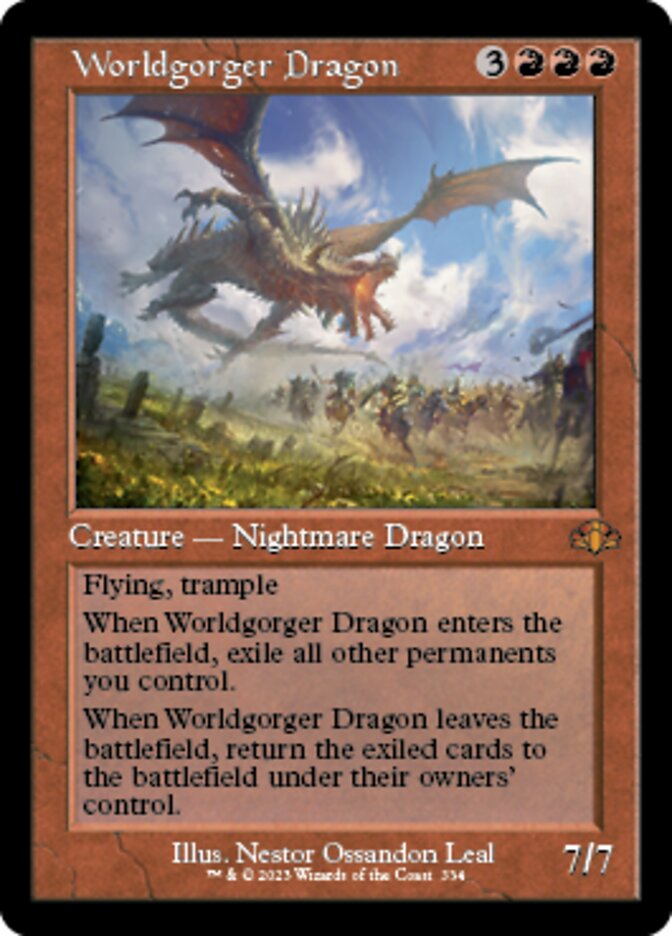 Worldgorger Dragon (Retro) [Dominaria Remastered] | Play N Trade Winnipeg