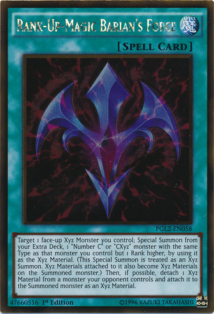 Rank-Up-Magic Barian's Force [PGL2-EN058] Gold Rare | Play N Trade Winnipeg