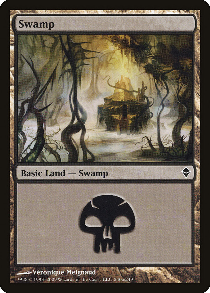 Swamp (240a) [Zendikar] | Play N Trade Winnipeg