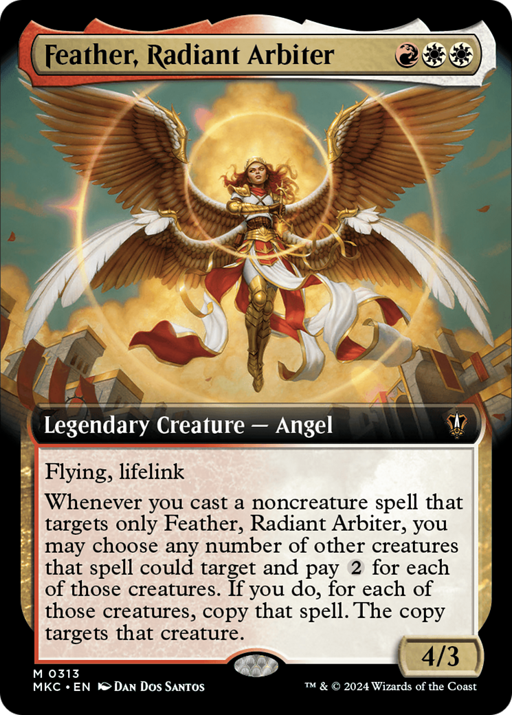 Feather, Radiant Arbiter (Extended Art) [Murders at Karlov Manor Commander] | Play N Trade Winnipeg