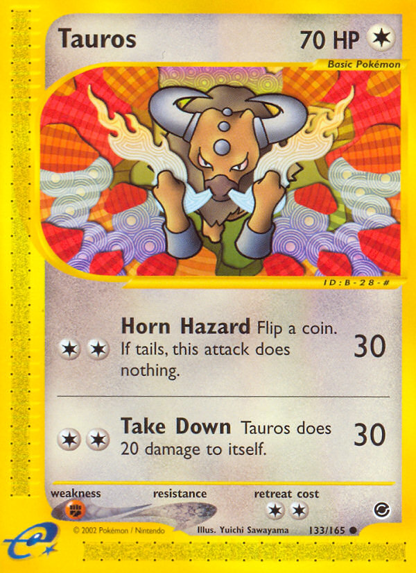 Tauros (133/165) [Expedition: Base Set] | Play N Trade Winnipeg