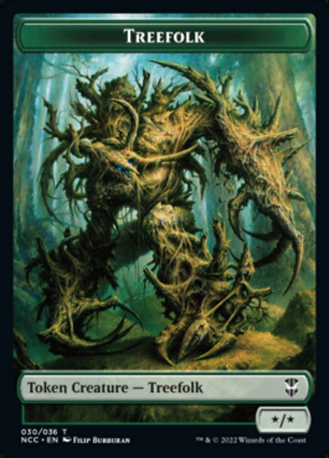 Treefolk // Spider Double-sided Token [Streets of New Capenna Commander Tokens] | Play N Trade Winnipeg