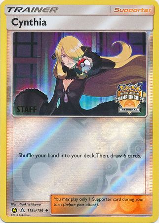 Cynthia (119a/156) (Regional Championship Promo Staff) [Sun & Moon: Ultra Prism] | Play N Trade Winnipeg