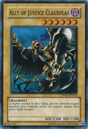 Ally of Justice Clausolas [HA01-EN014] Super Rare | Play N Trade Winnipeg