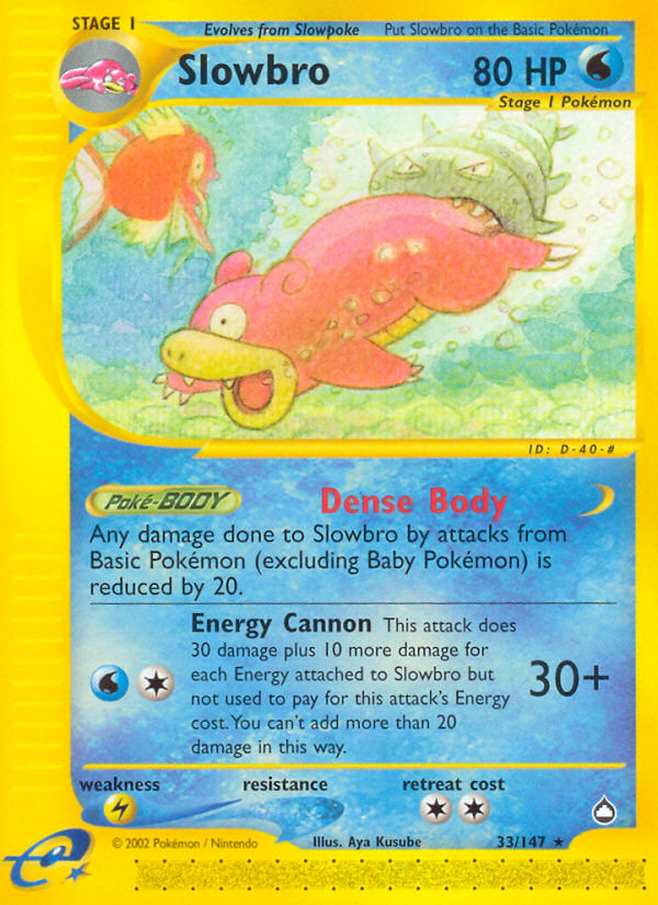 Slowbro (33/147) [Aquapolis] | Play N Trade Winnipeg