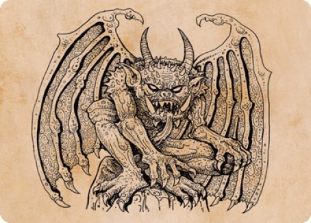 Cloister Gargoyle (Showcase) Art Card [Dungeons & Dragons: Adventures in the Forgotten Realms Art Series] | Play N Trade Winnipeg