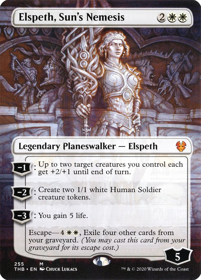 Elspeth, Sun's Nemesis (Borderless) [Theros Beyond Death] | Play N Trade Winnipeg