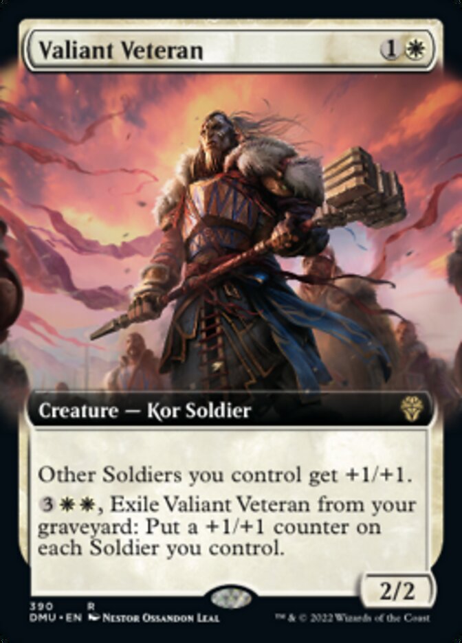 Valiant Veteran (Extended Art) [Dominaria United] | Play N Trade Winnipeg