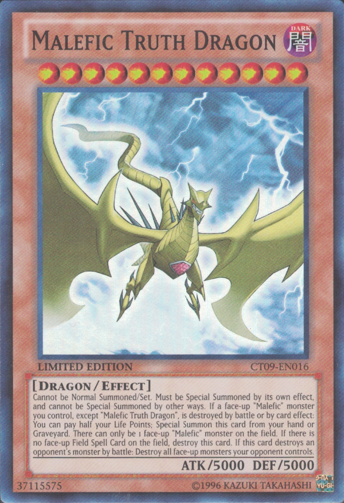 Malefic Truth Dragon [CT09-EN016] Super Rare | Play N Trade Winnipeg