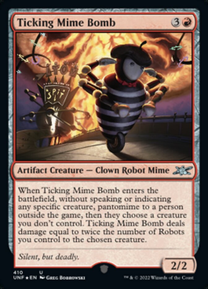 Ticking Mime Bomb (Galaxy Foil) [Unfinity] | Play N Trade Winnipeg