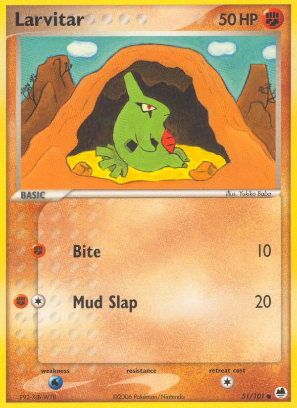 Larvitar (51/101) [EX: Dragon Frontiers] | Play N Trade Winnipeg