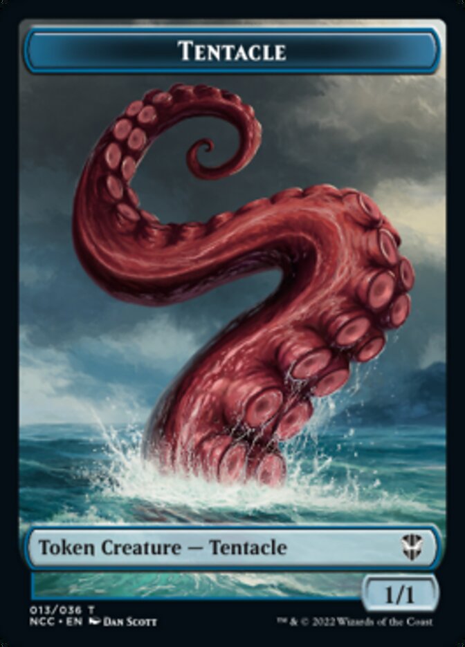 Tentacle // Champion of Wits Double-sided Token [Streets of New Capenna Commander Tokens] | Play N Trade Winnipeg